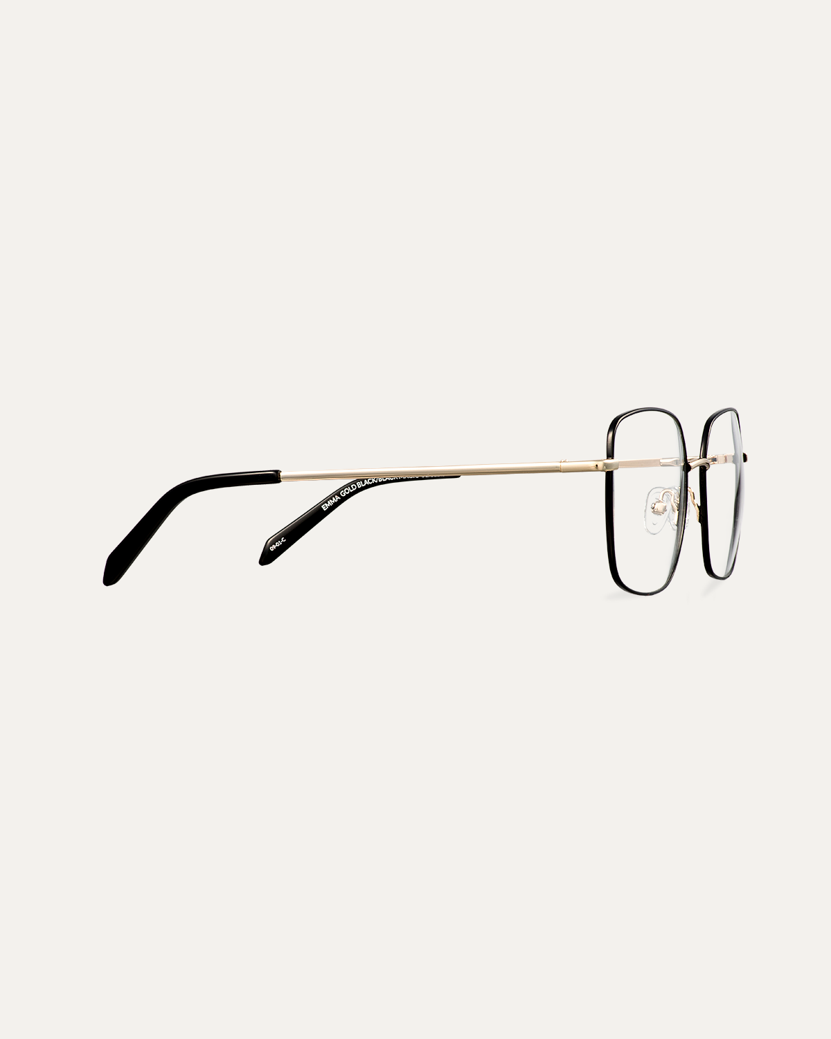 Okulary zerówki Emma Gold Black/Black Magic