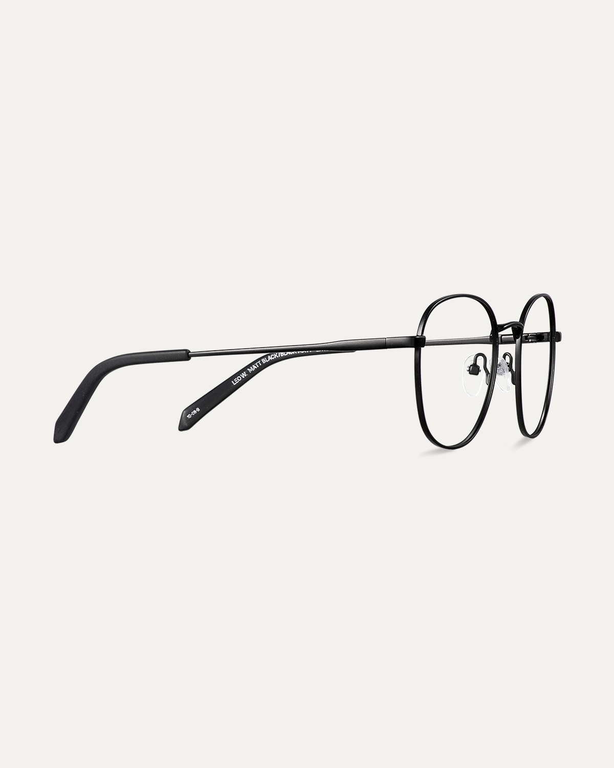 Okulary zerówki Leo Wide Matt Black/Black Matt
