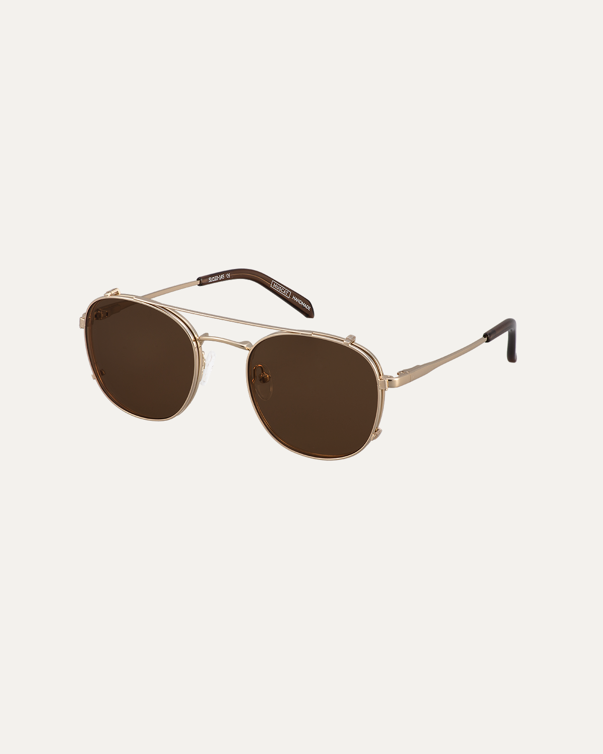 Clip on Sun Leo Gold/Brown