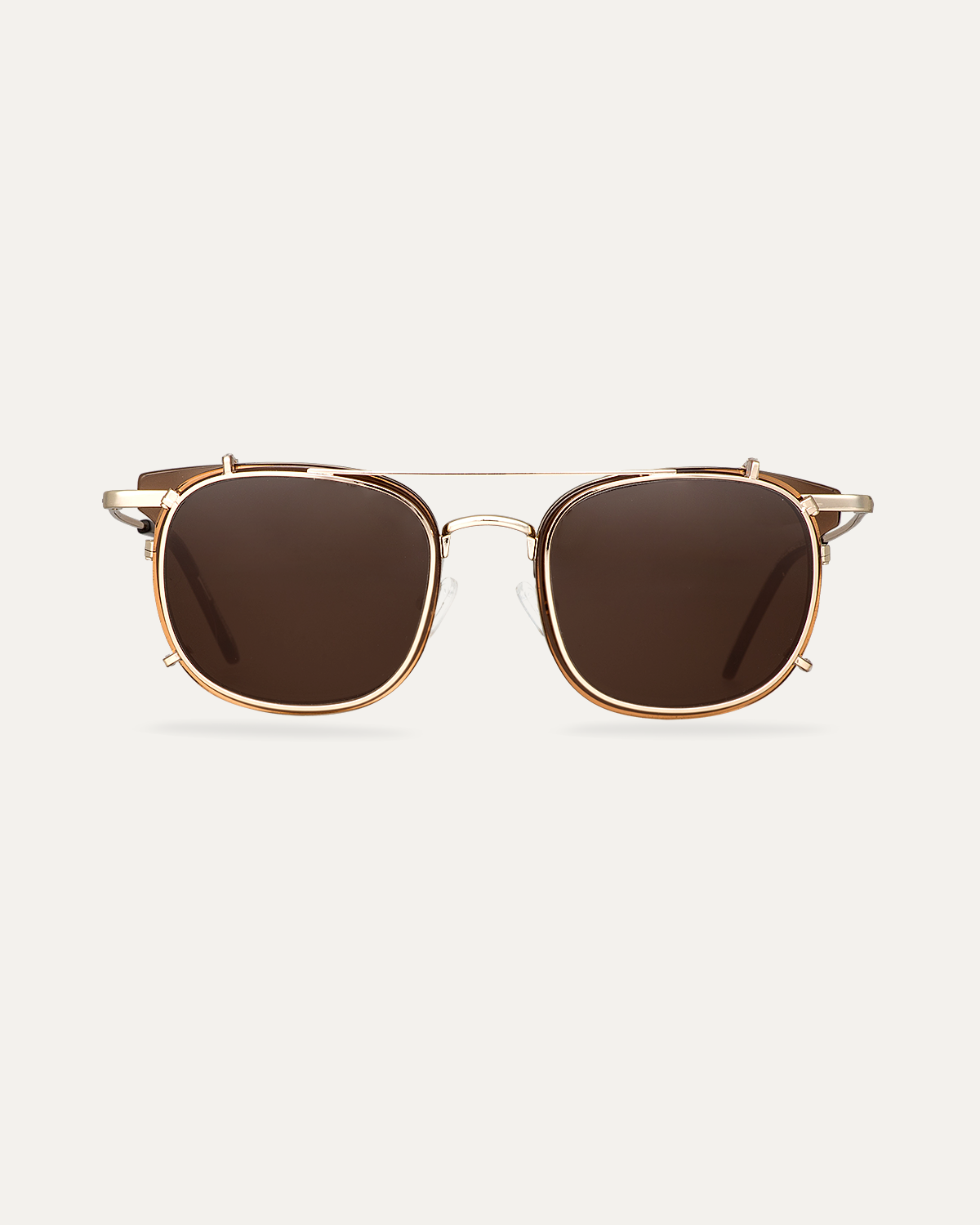 Clip on Sun George Gold/Brown