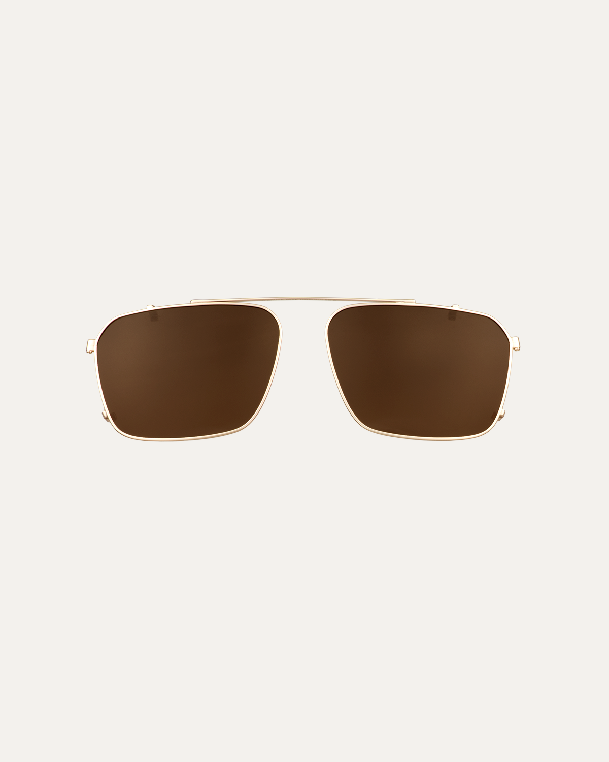 Clip on Sun Bruce Wide Gold/Brown