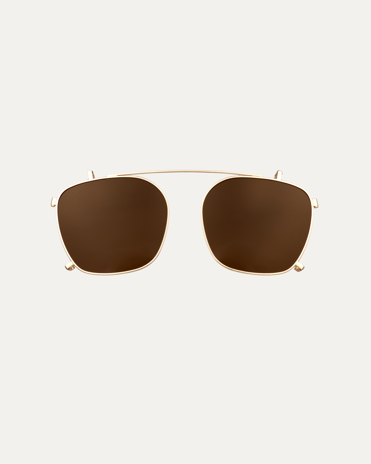 Clip on Sun Maggie Gold/Brown