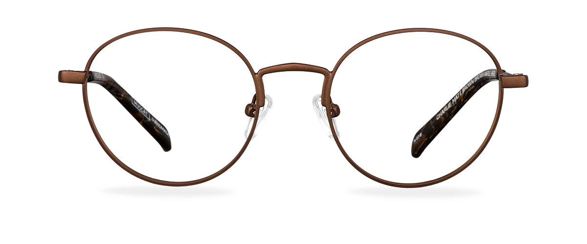 Okulary zerówki Charlie Matt Brown/Brown Marble