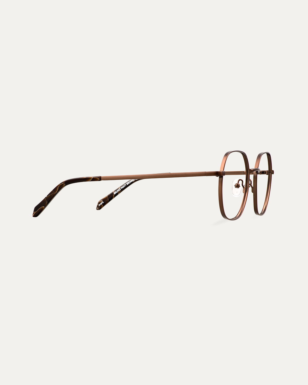 Okulary zerówki Bruno Matt Brown/Brown Marble