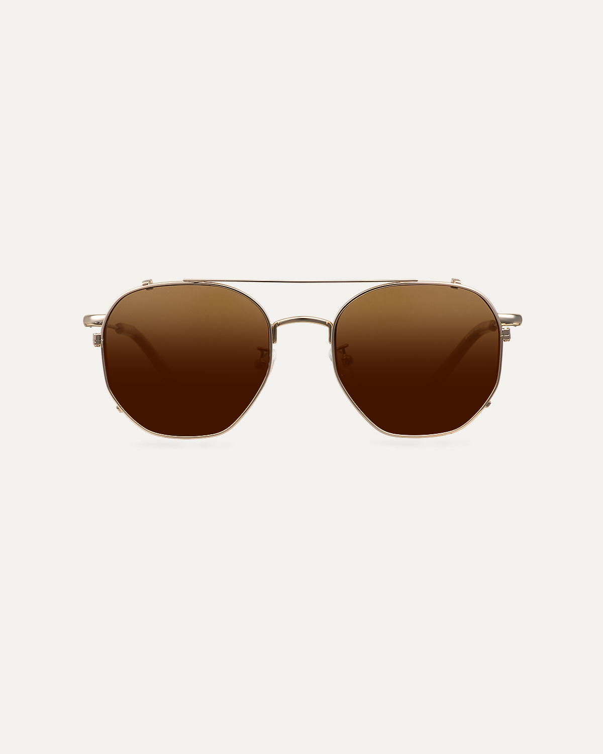 Clip on Sun Archie Gold/Brown