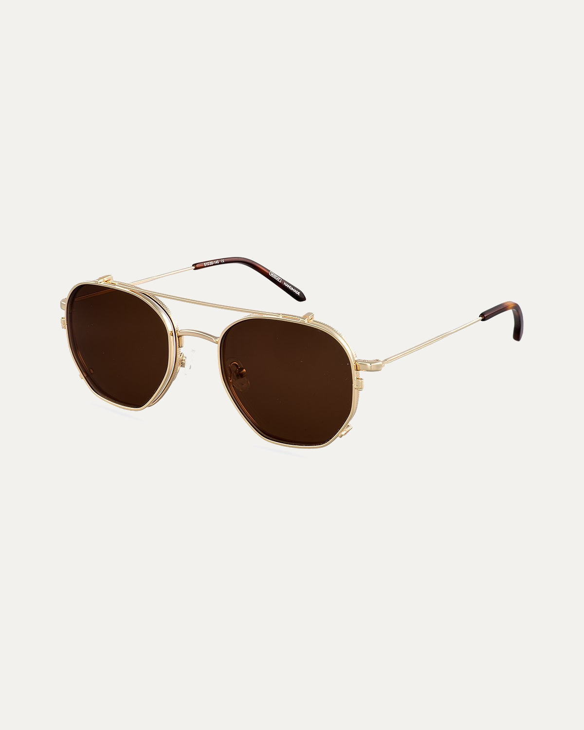 Clip on Sun Arthur Gold/Brown