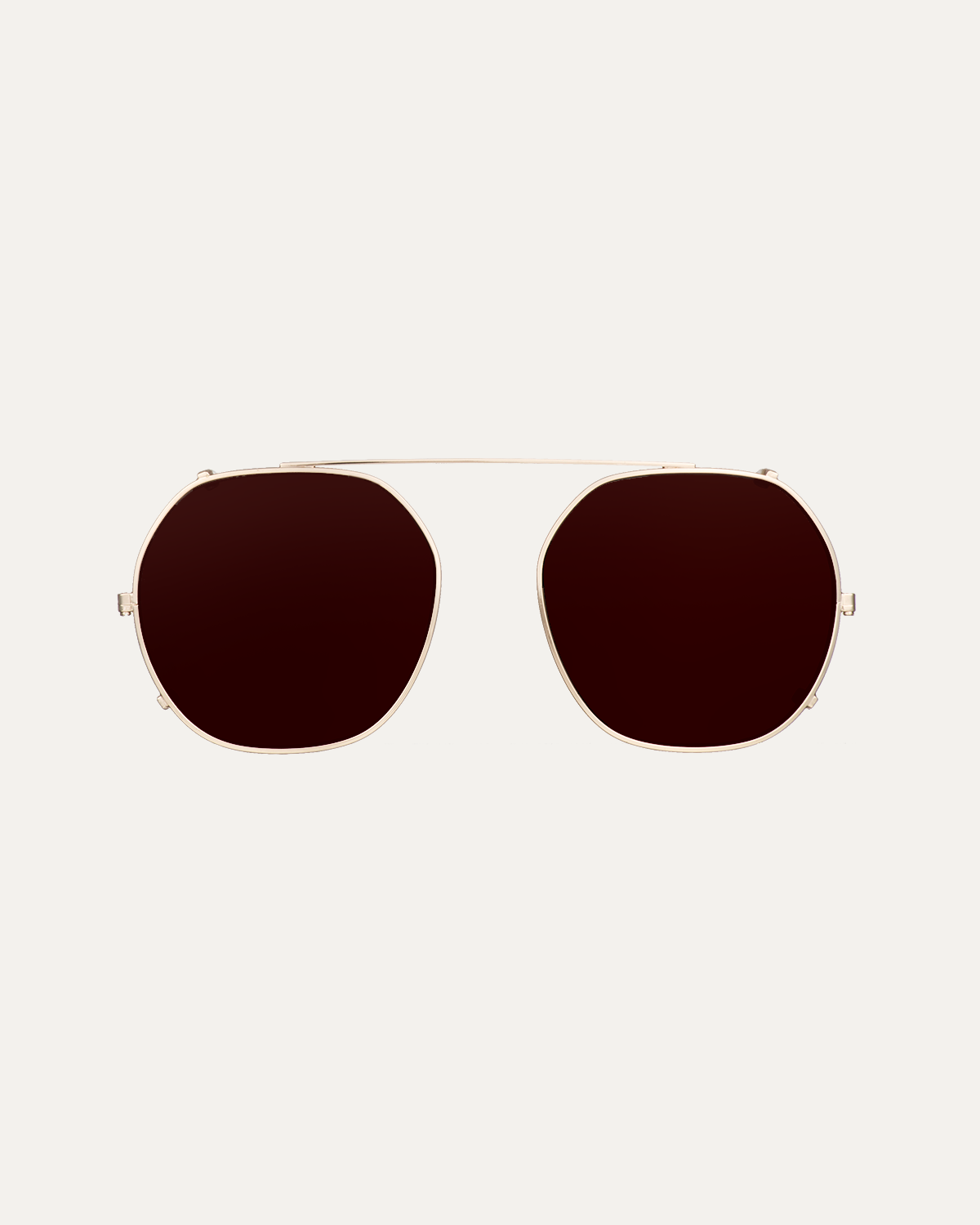 Clip on Sun Bruno Gold/Brown