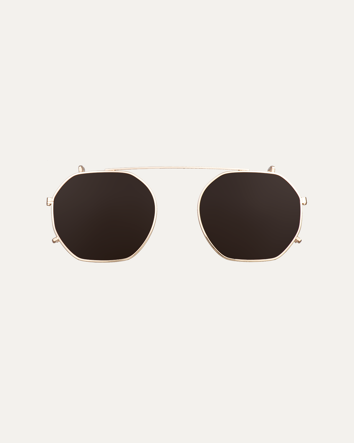 Clip on Sun Taylor Gold/Brown