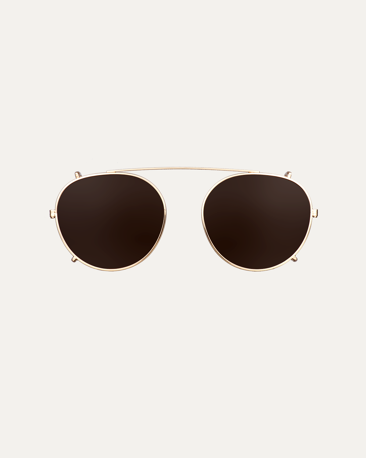 Clip on Sun Tracy Gold/Brown