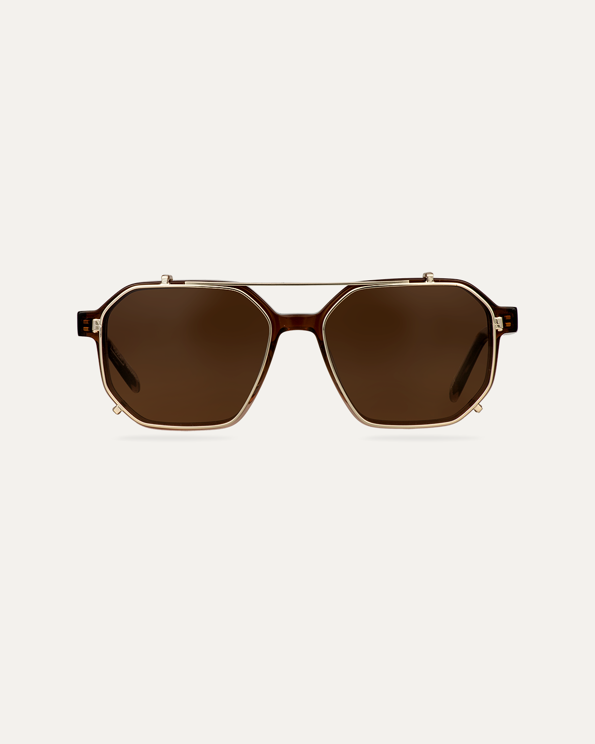 Clip on Sun Blair Gold/Brown