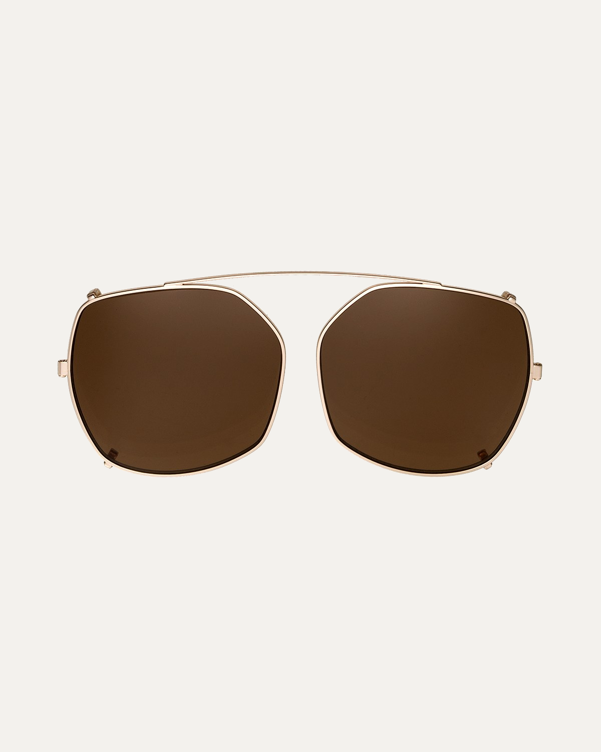 Clip on Sun Chloe Gold/Brown