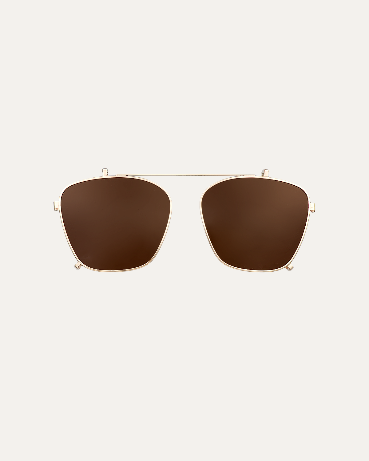 Clip on Sun Ann Gold/Brown