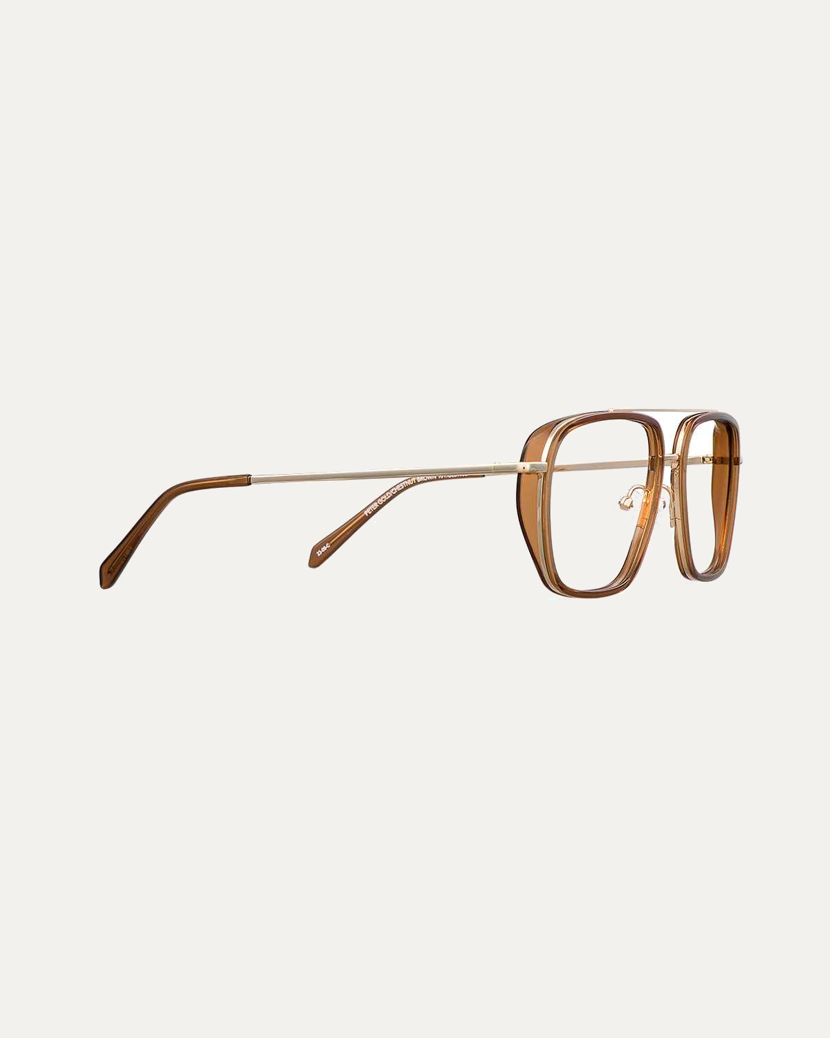 Okulary zerówki Peter Gold/Chestnut Brown