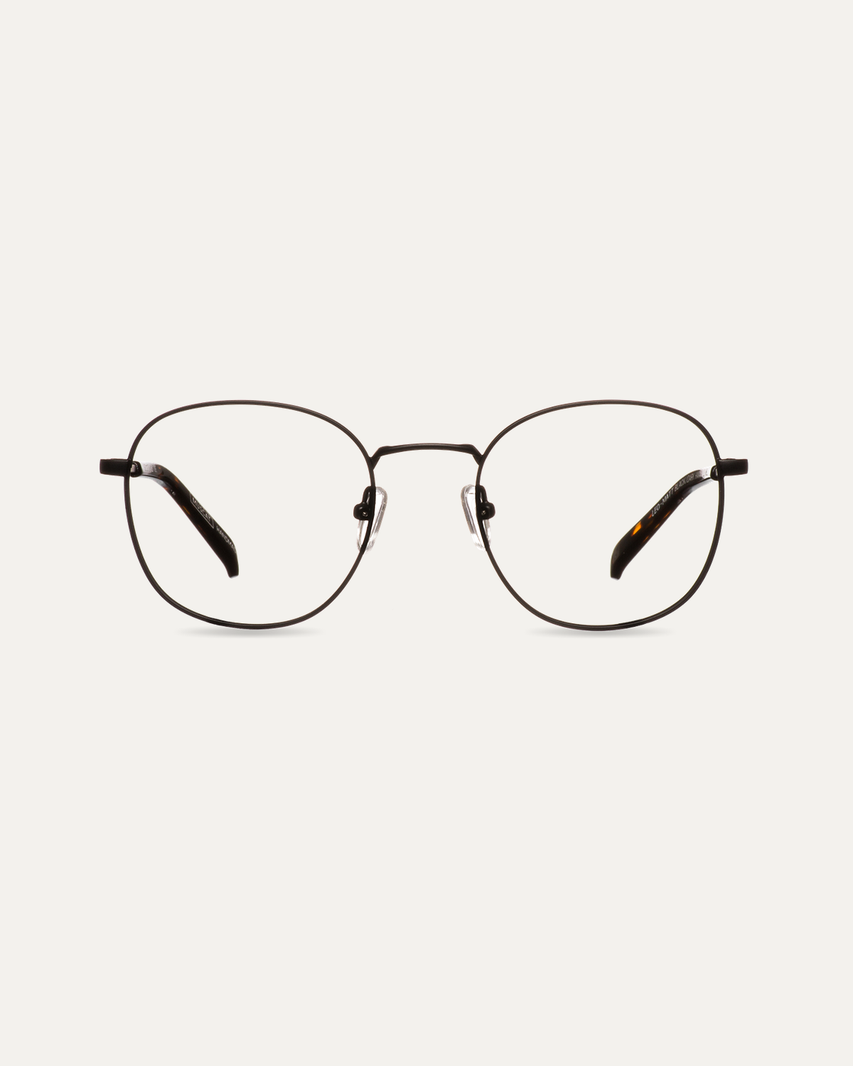 Okulary zerówki Leo Matt Black/Dark Havana