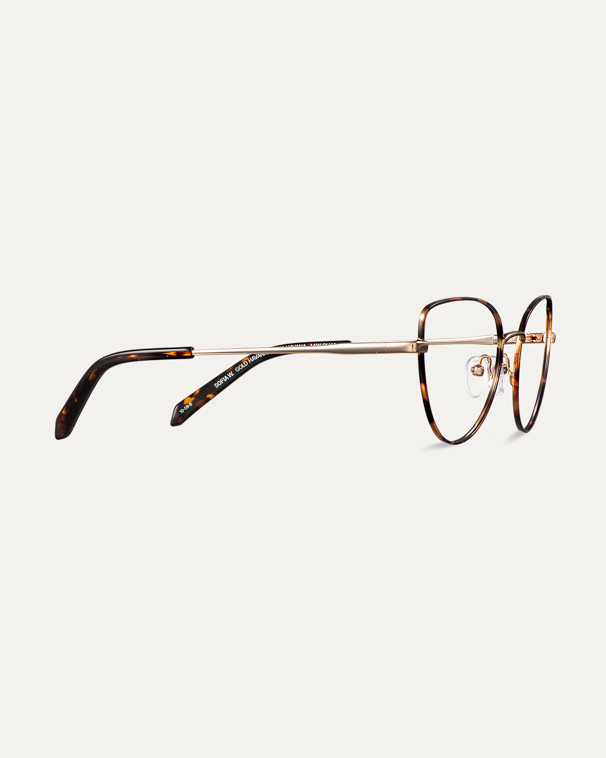 Okulary korekcyjne Sofia Wide Gold Havana/Dark Havana