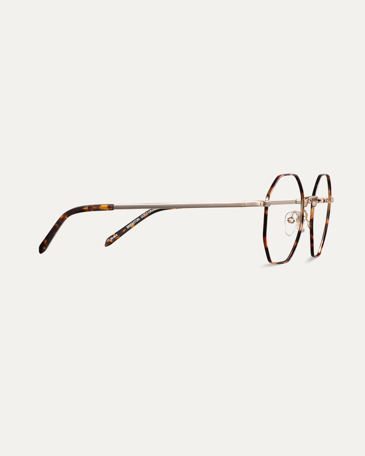 Okulary zerówki Brighton Gold Havana/Dark Havana