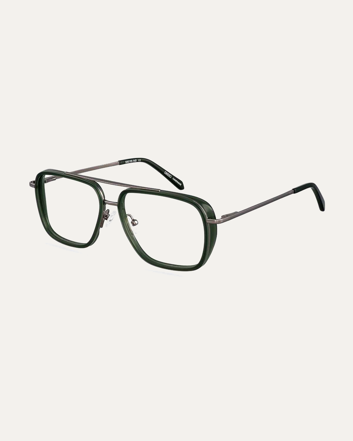 Okulary zerówki Peter Gunmetal/Forest
