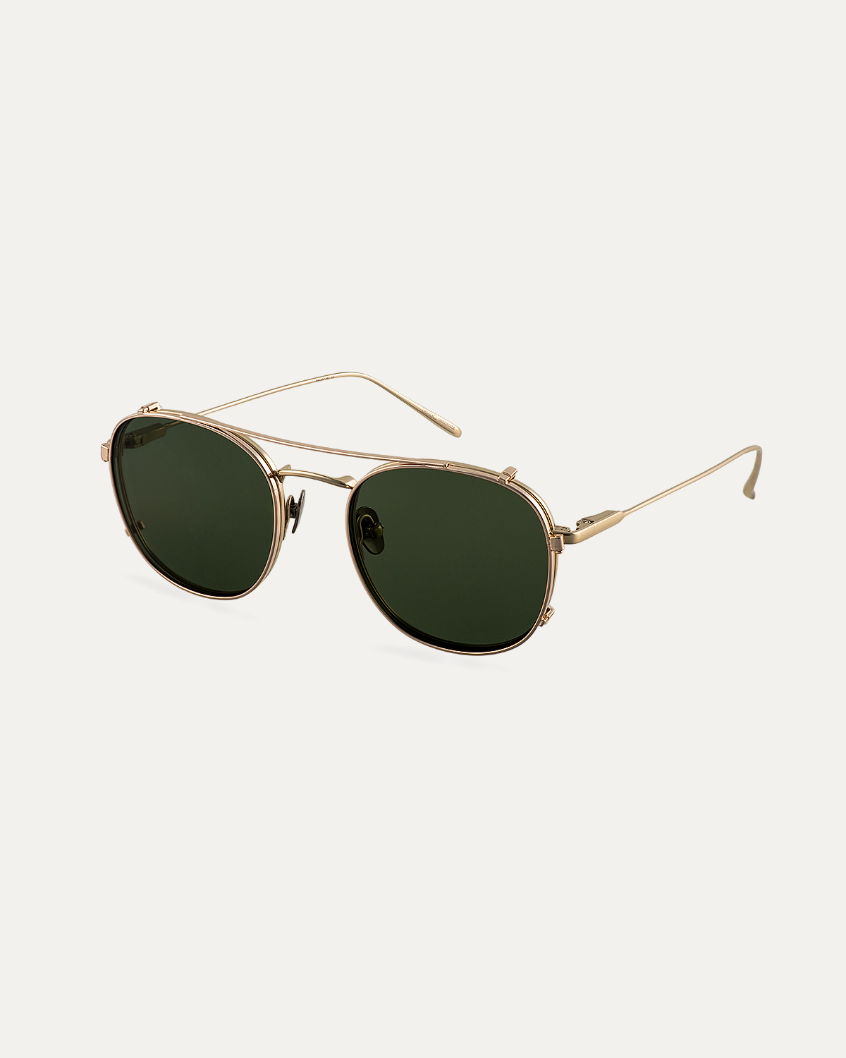 Clip on Sun Leo Titanium Gold/Green