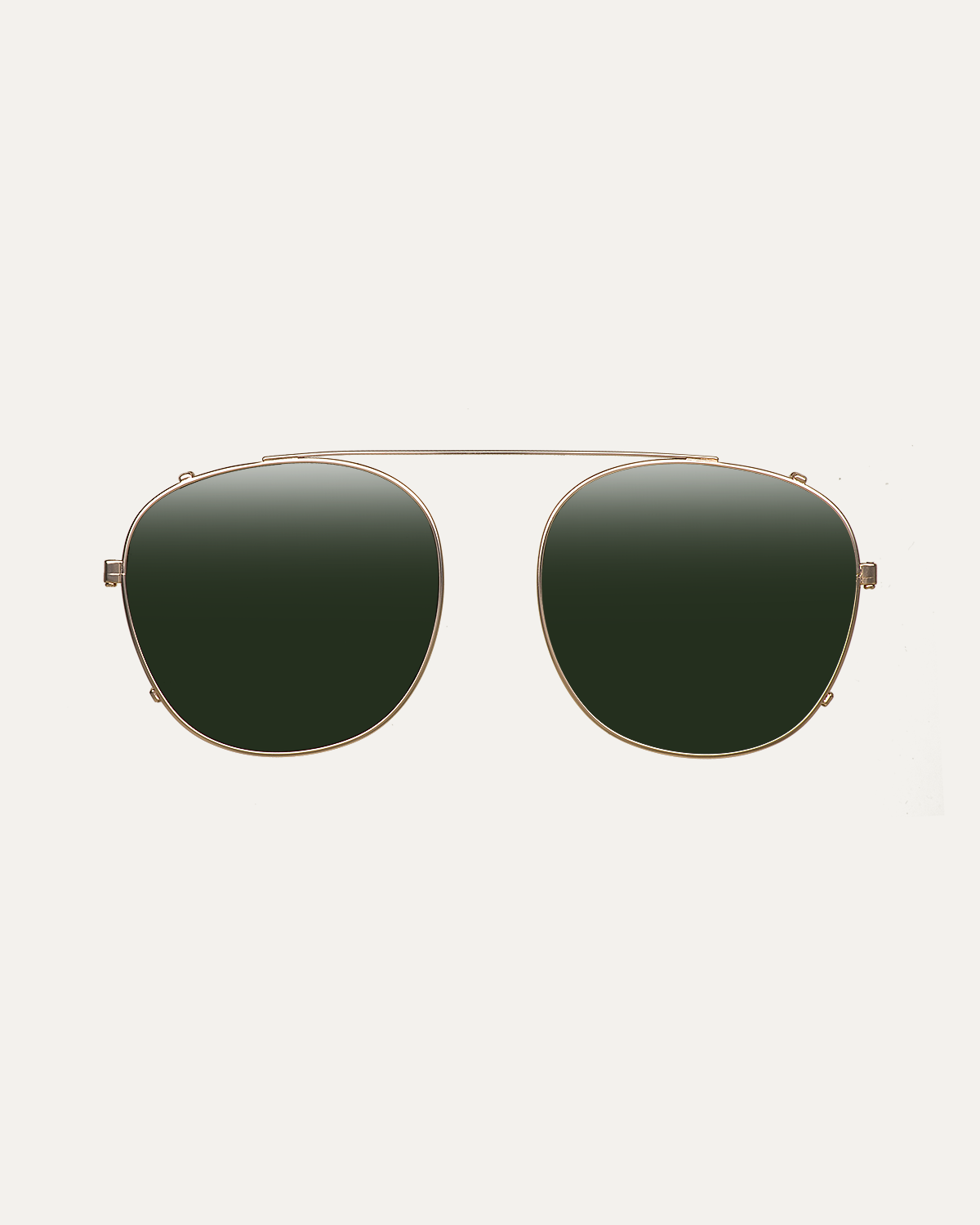 Clip on Sun Leo Titanium Gold/Green