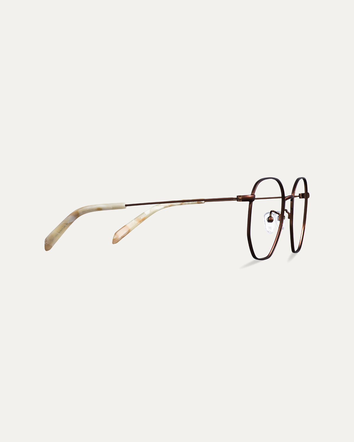 Okulary zerówki Archie Matt Brown/Marble