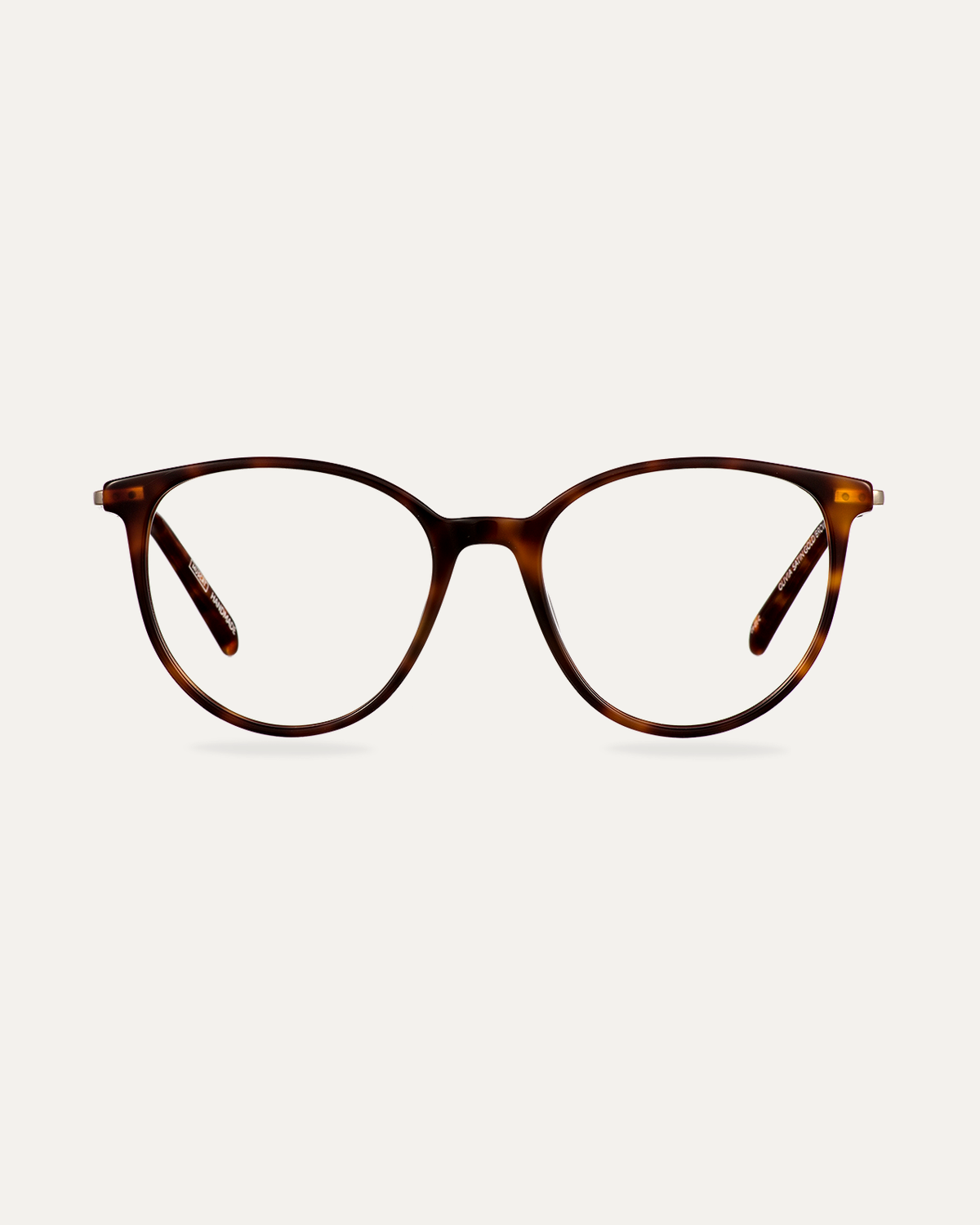 Okulary zerówki Olivia Satin Gold/Brown Havana