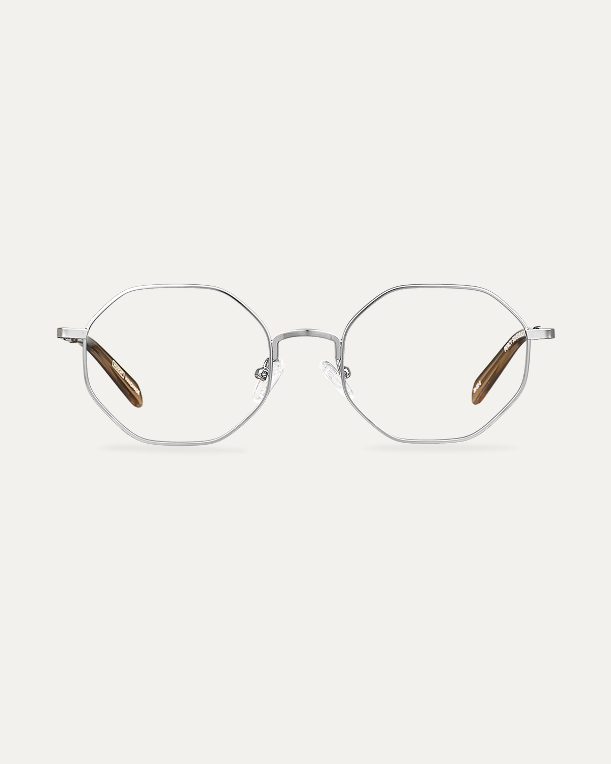 Okulary zerówki Percy Silver/Black Tea