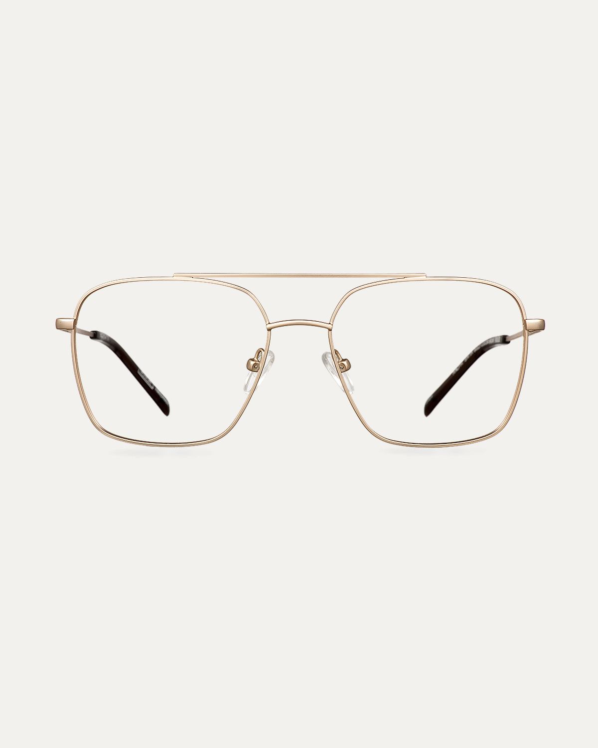 Okulary zerówki Ralph Satin Gold/Cocoa Brown