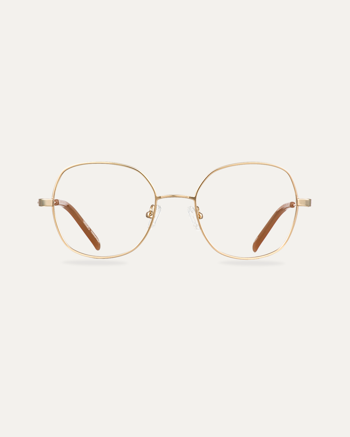 Okulary zerówki Hannah Gold/Sand