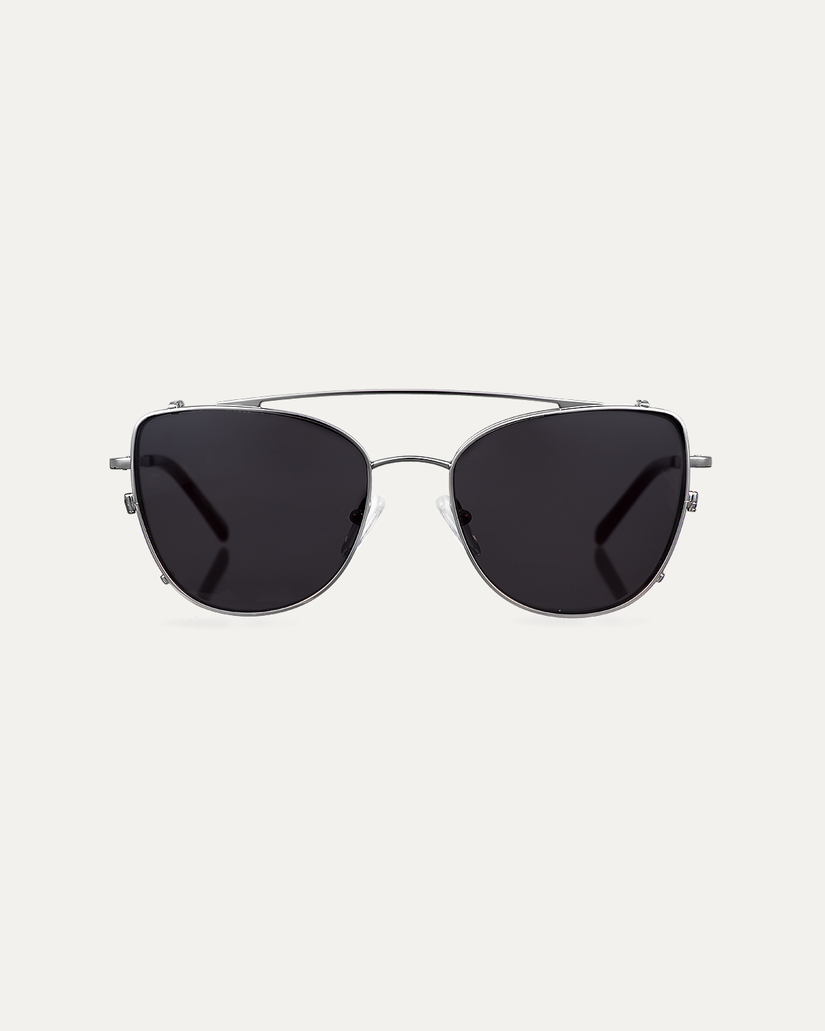Clip on Sun Ella Silver/Smoke