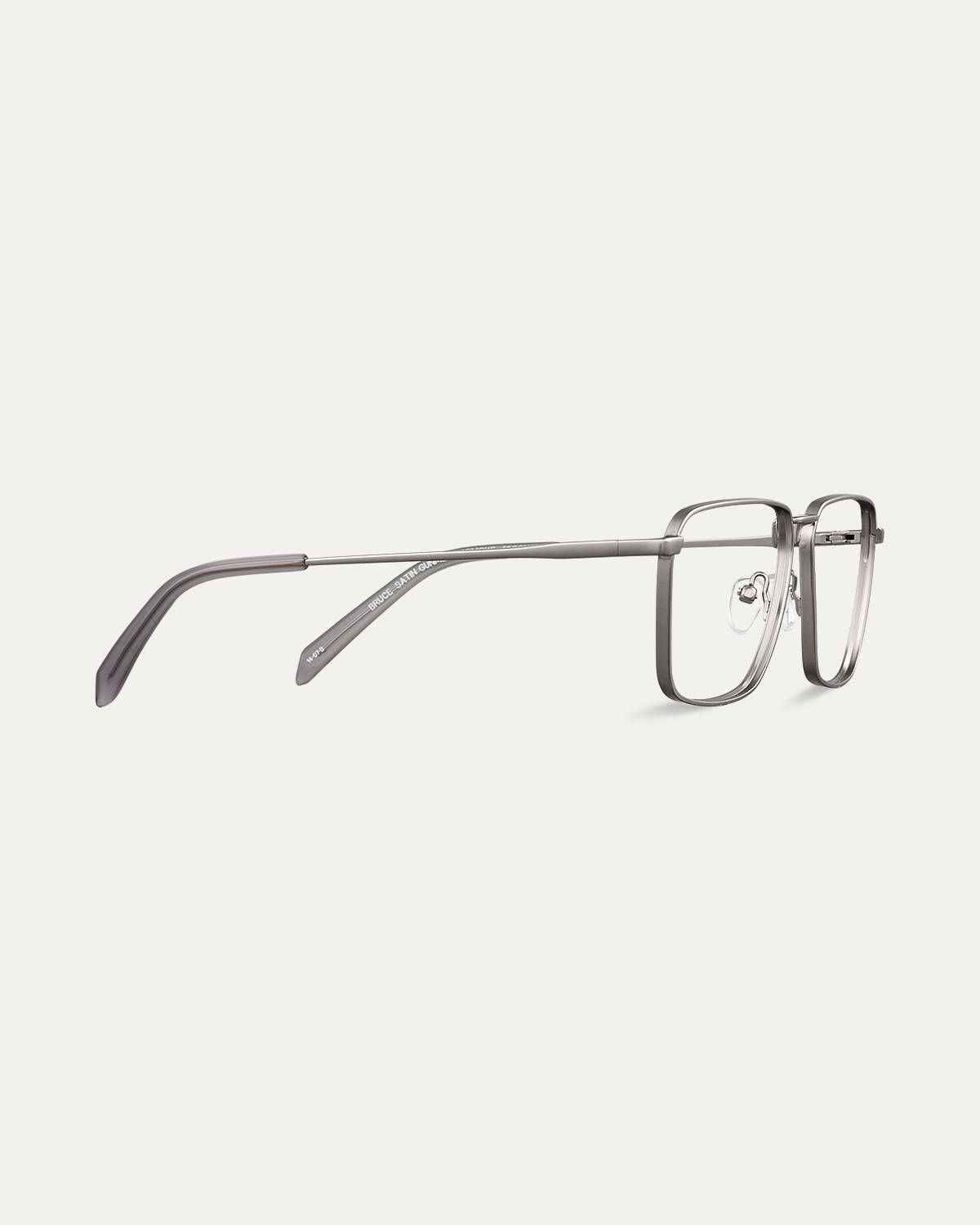 Okulary zerówki Bruce Satin Gunmetal/Smoke