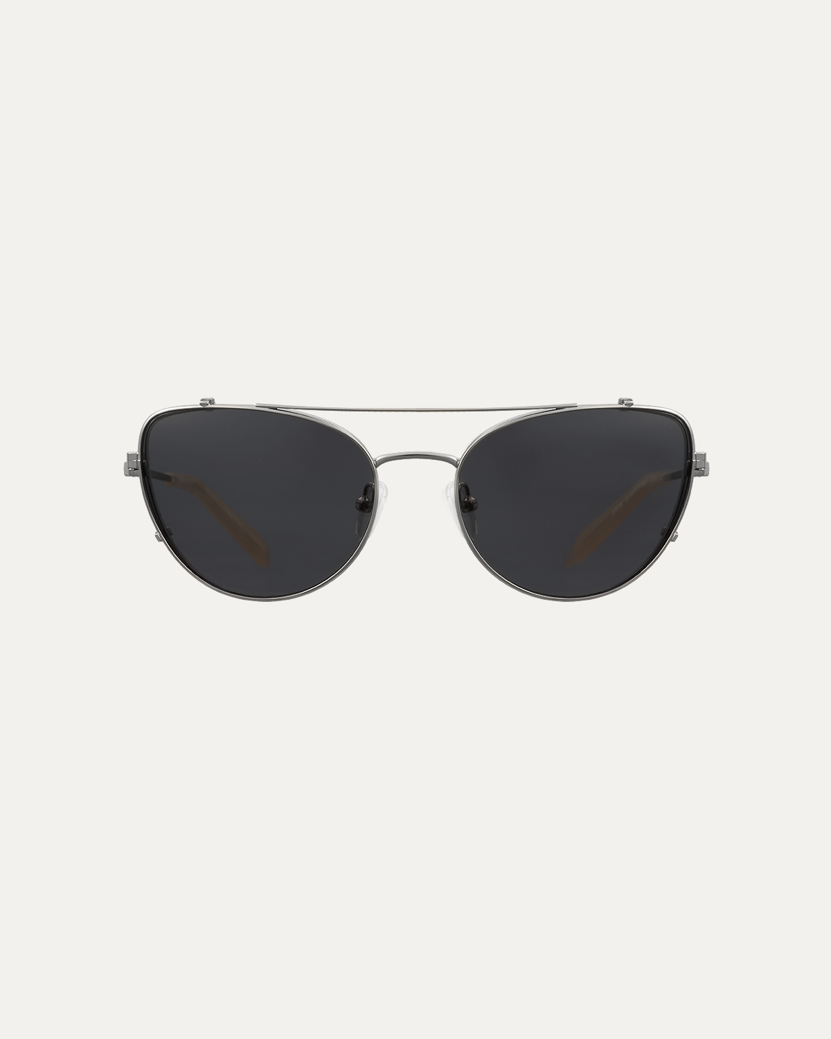 Clip on Sun Sofia Silver/Smoke
