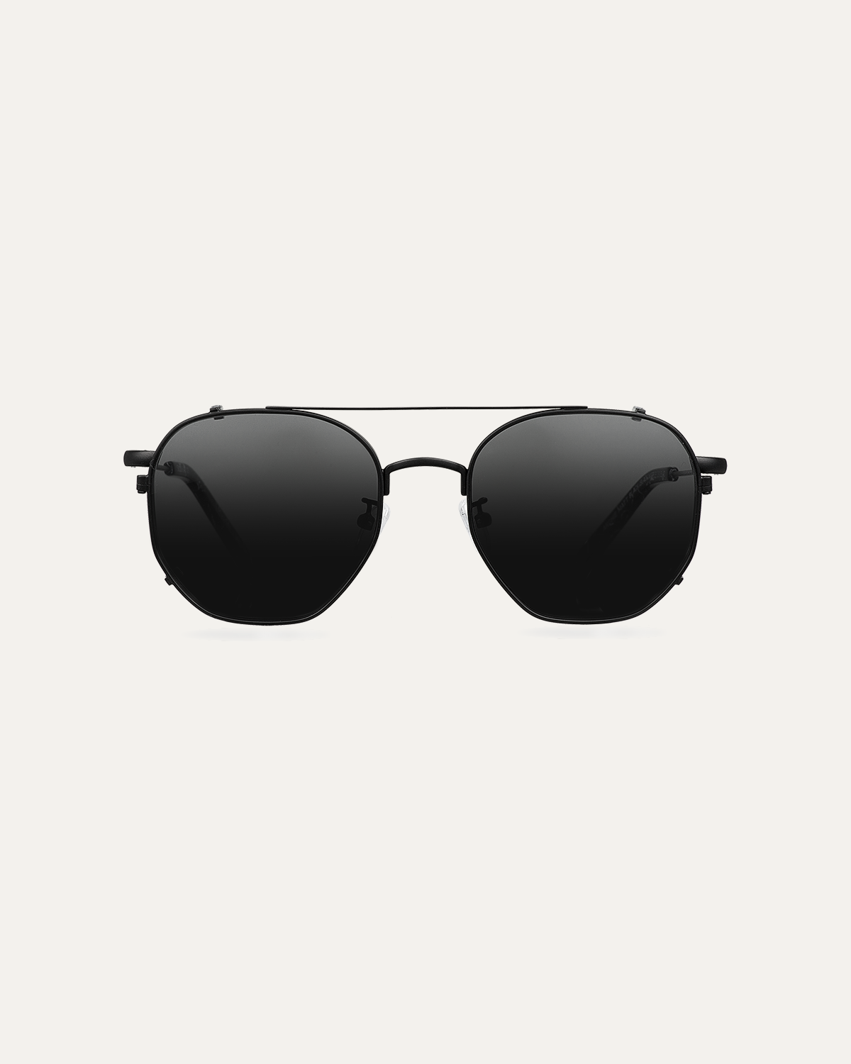 Clip on Sun Archie Matt Black/Smoke