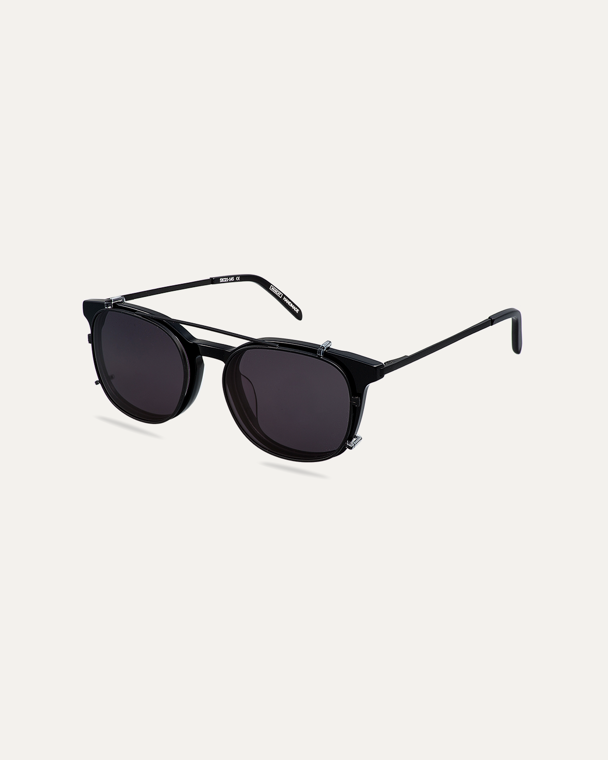 Clip on Sun Grant Wide Matt Black/Smoke