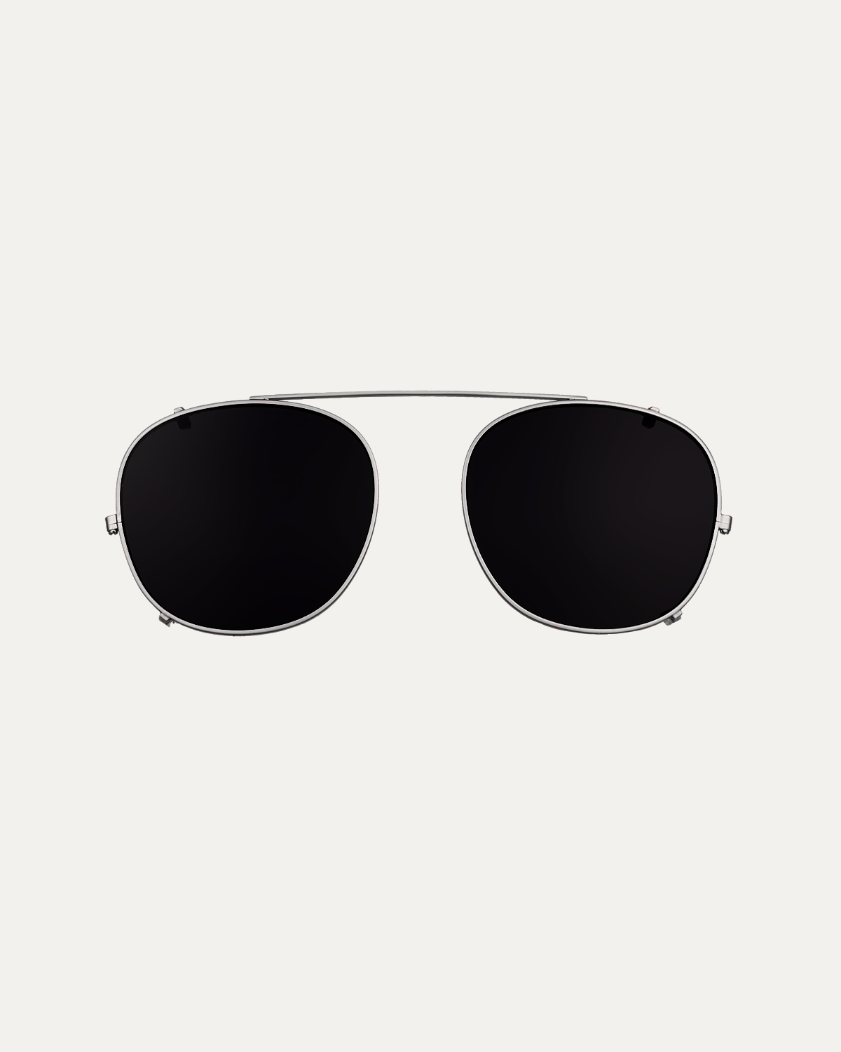 Clip on Sun Leo Wide Satin Gunmetal/Smoke