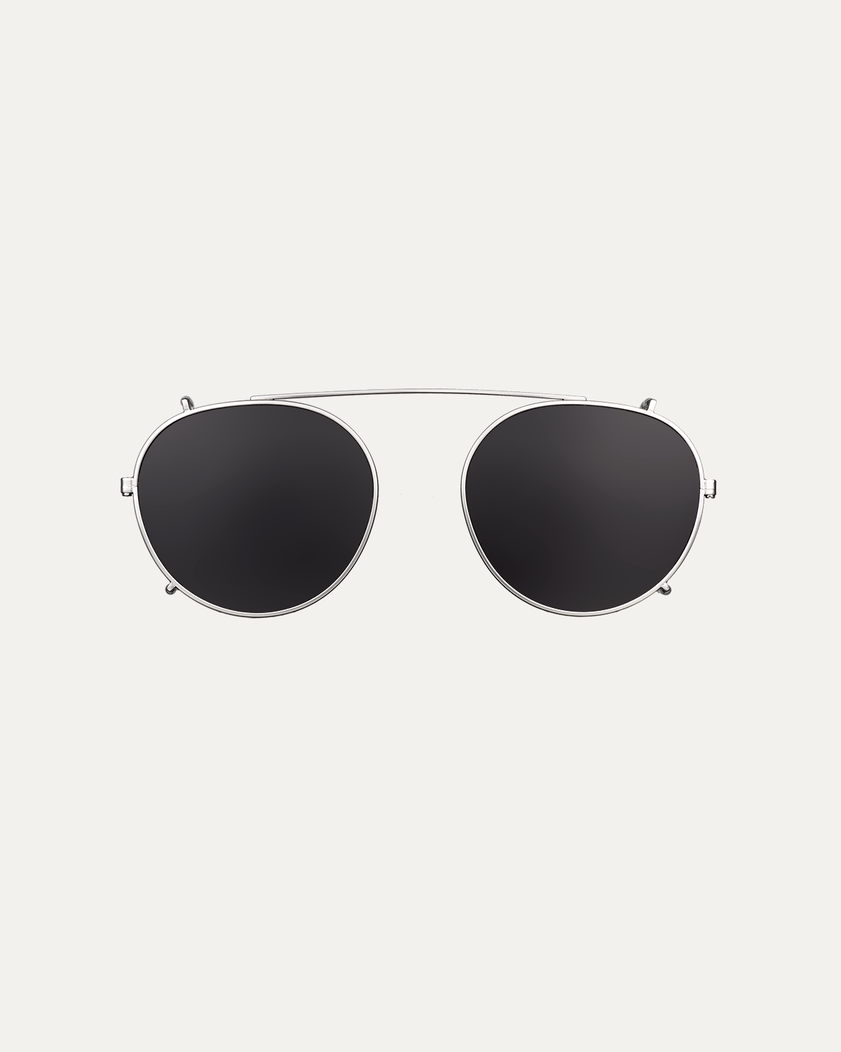 Clip on Sun Tracy Satin Silver/Smoke