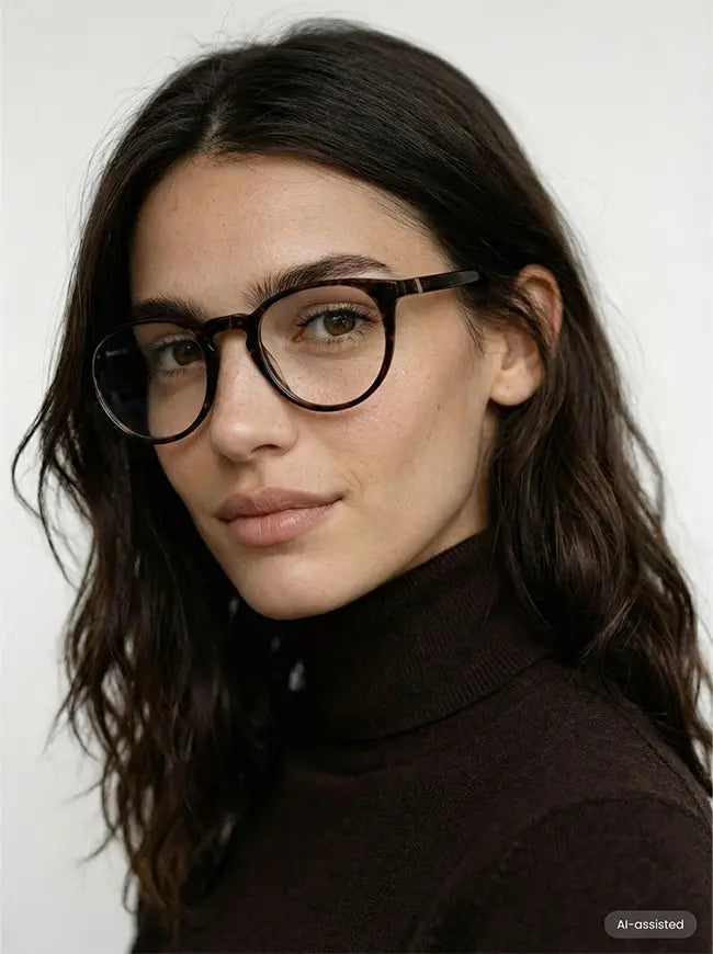 Okulary do komputera Ellis Wide Dark Havana