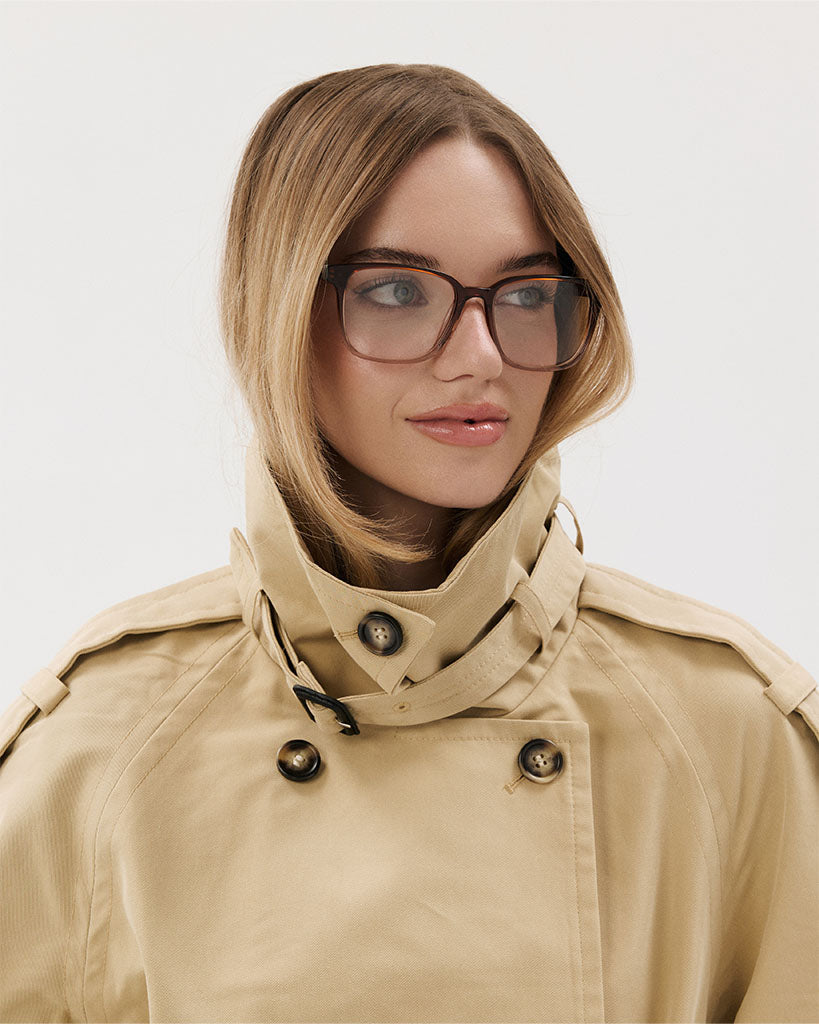 Okulary do komputera Louis Wide Brown Ombre