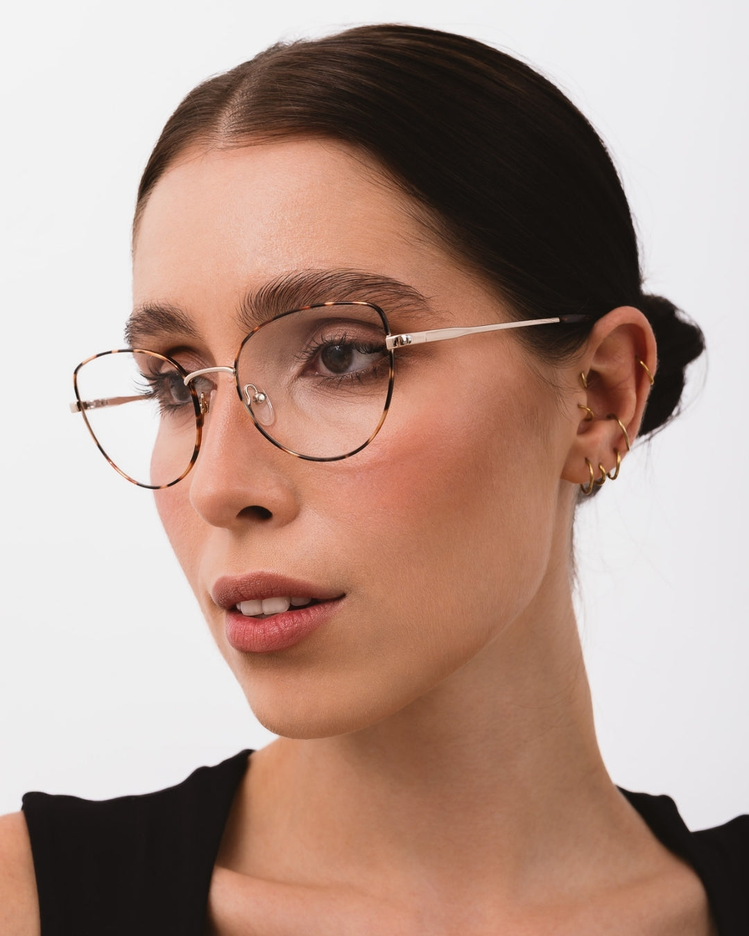 Okulary do komputera Sofia Wide Gold Havana/Dark Havana