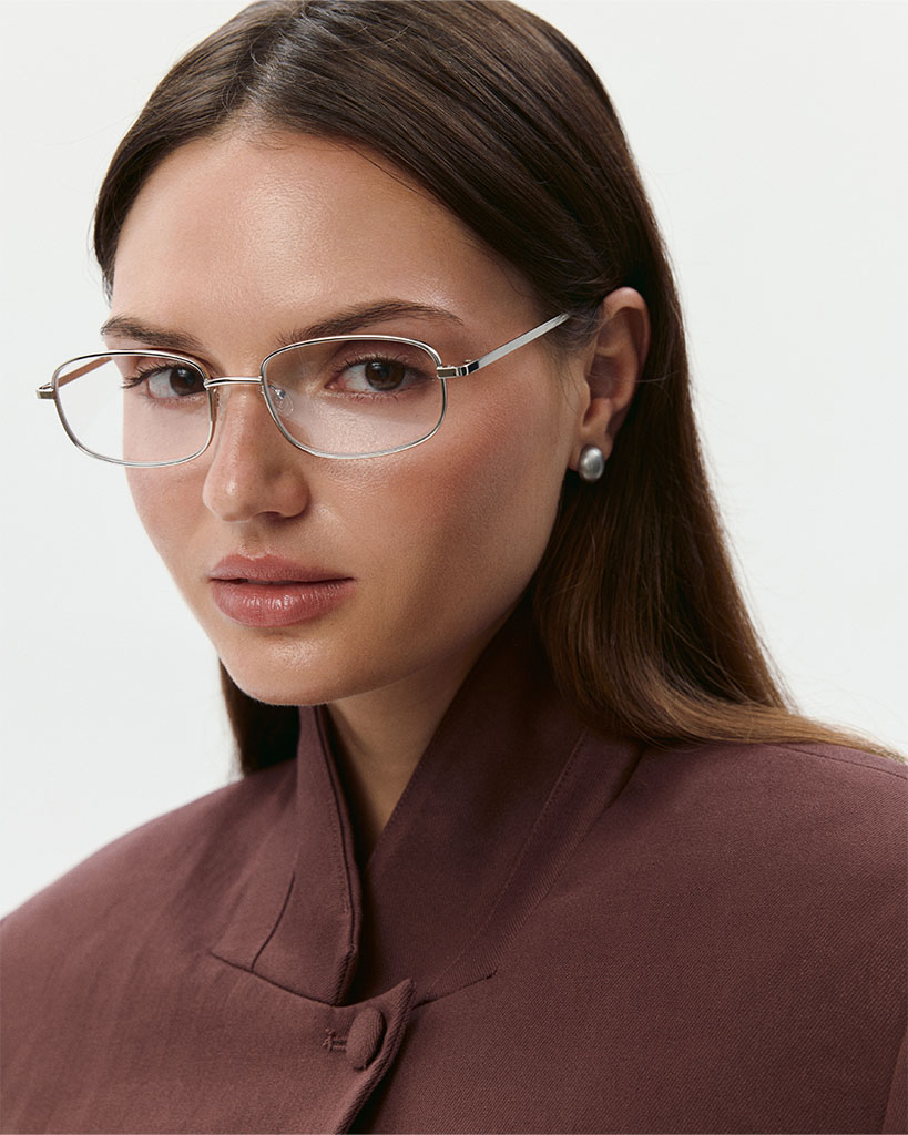 Okulary korekcyjne Kinny Silver/Black Magic