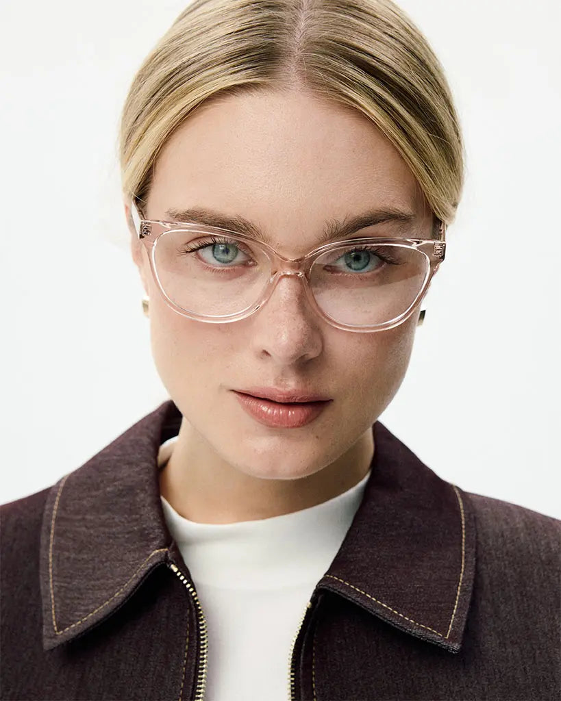 Okulary zerówki Belova Wide Champagne