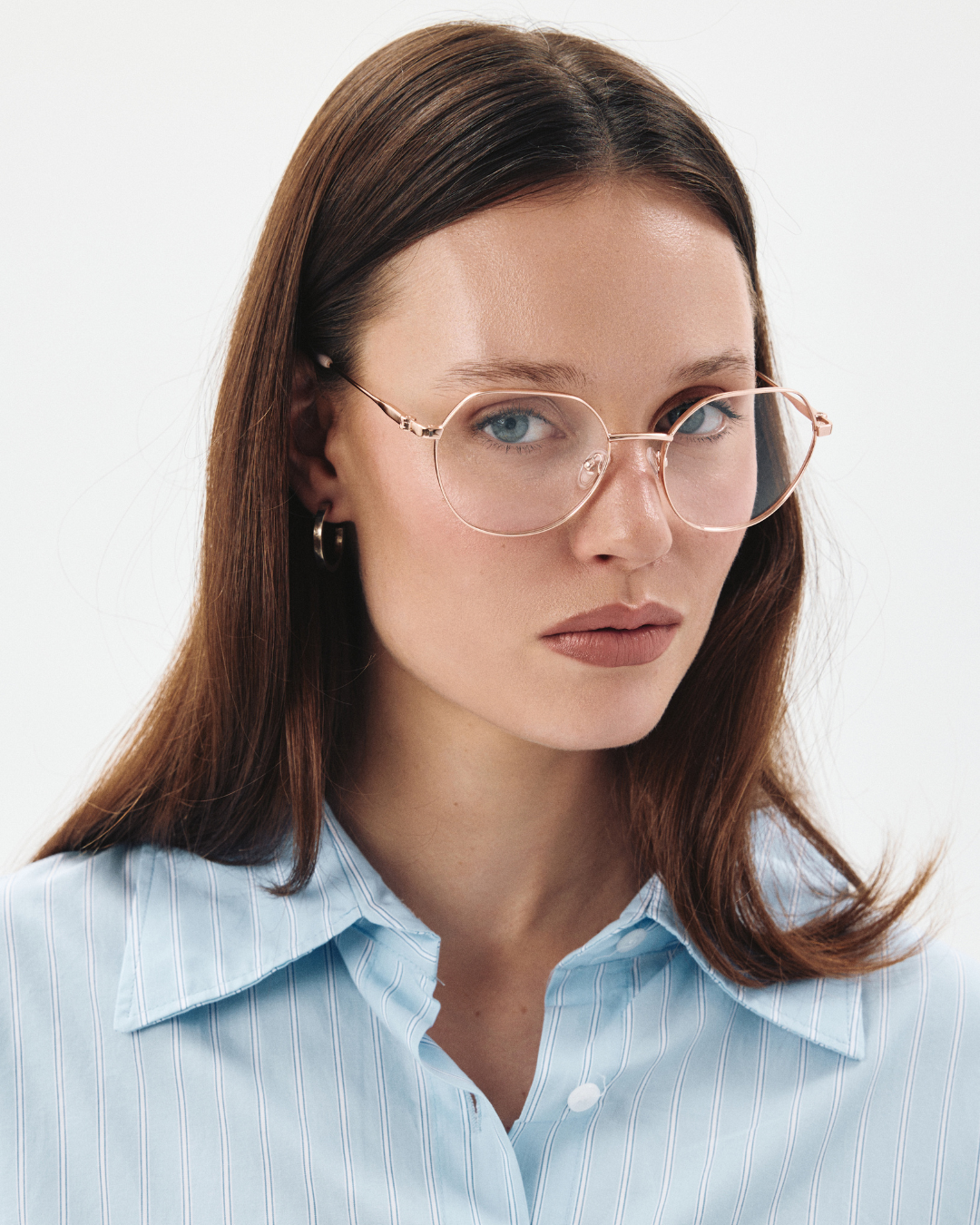 Okulary zerówki Holly Rose Gold/Jaipur Pink