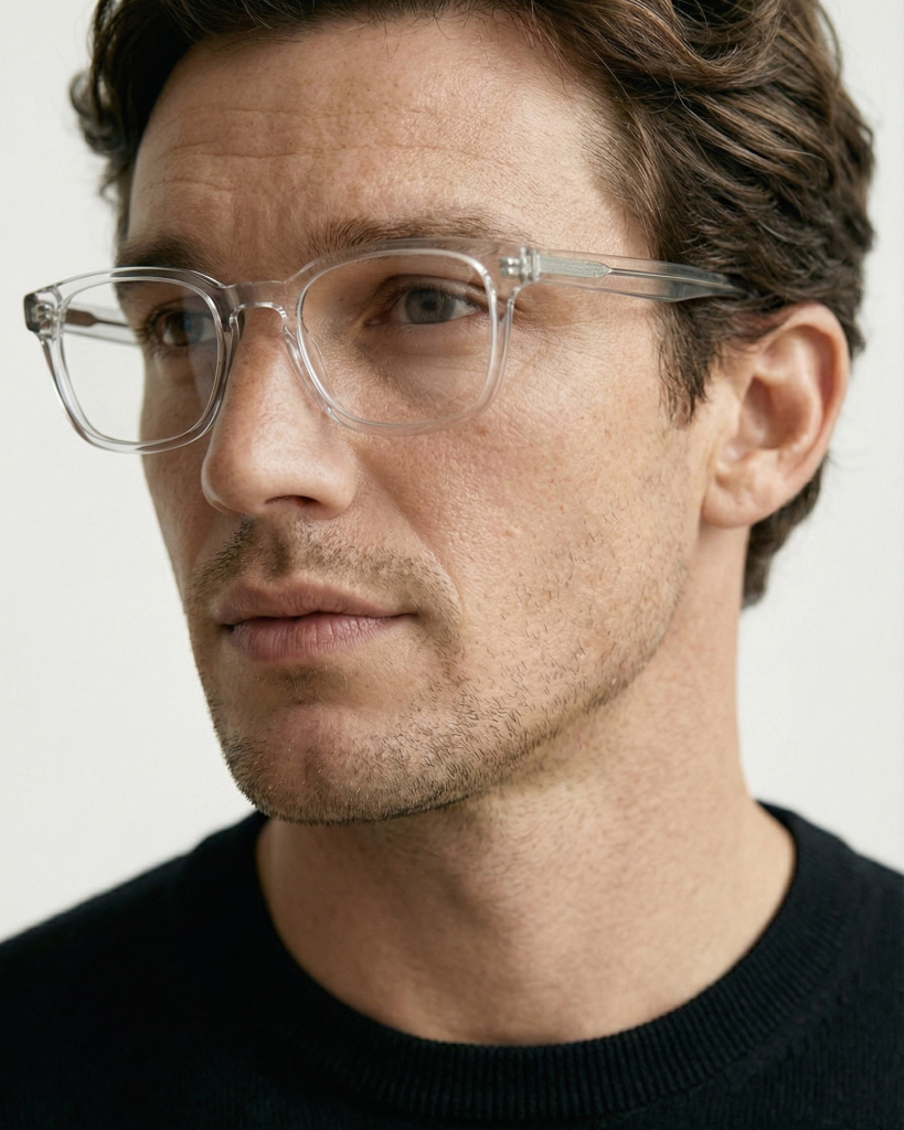 Okulary zerówki Louis Wide Crystal