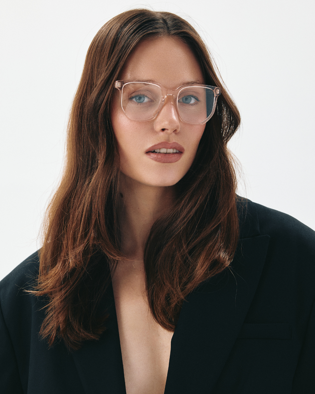 Okulary zerówki Sara Champagne