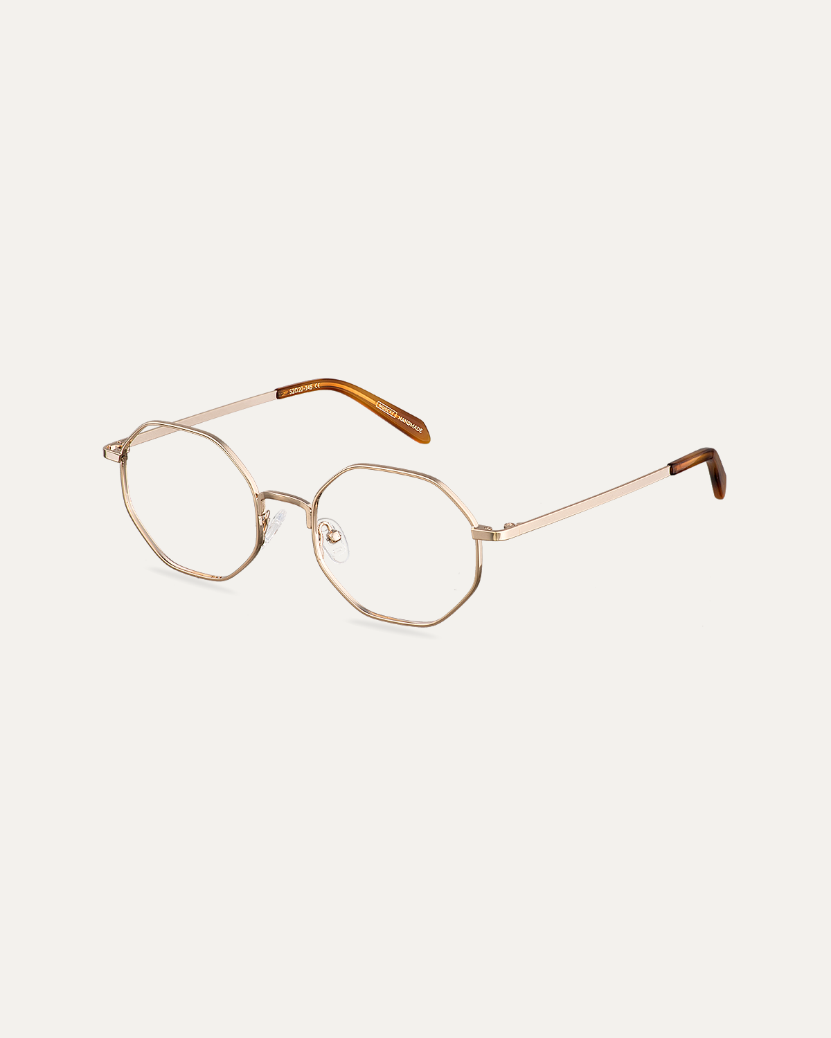 Okulary zerówki Percy Gold/Amber Delight