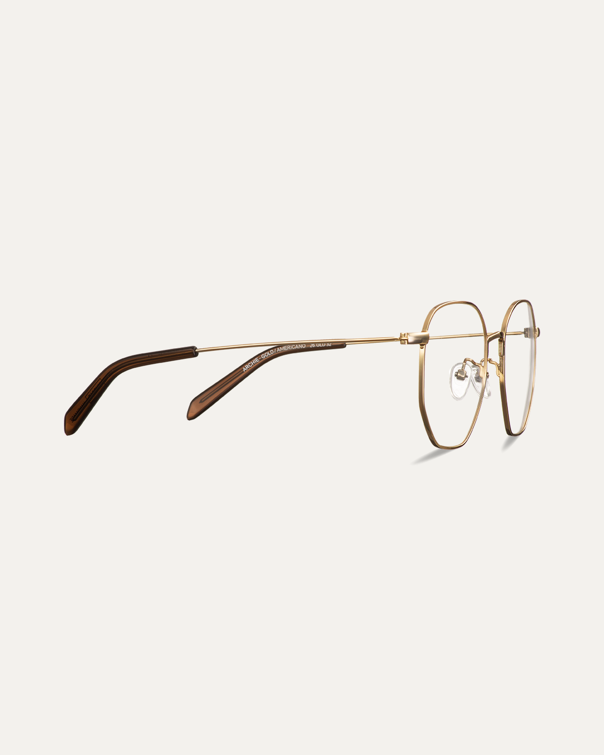 Okulary do komputera Archie Gold/Americano