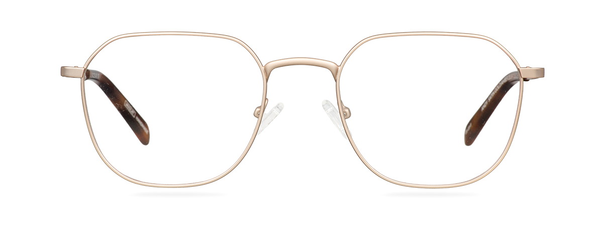 Okulary zerówki Andy Satin Gold/Amber Delight