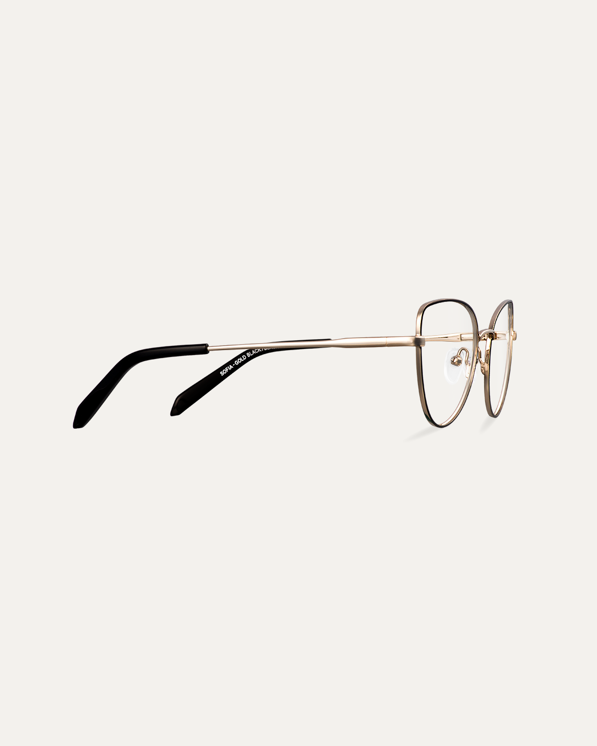Okulary zerówki Sofia Gold Black/Black Magic