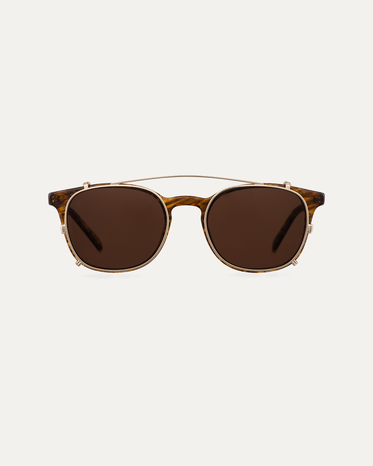 Clip on Sun Grant Gold/Brown