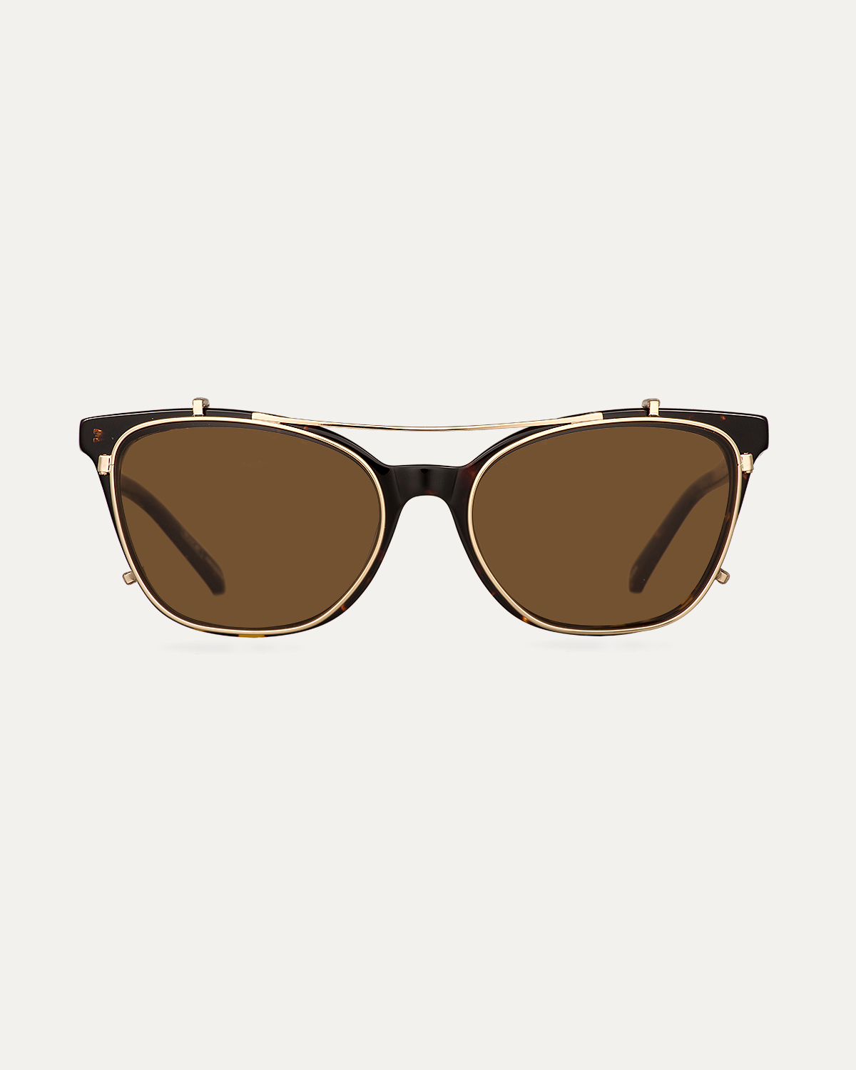 Clip on Sun Renee Gold/Brown