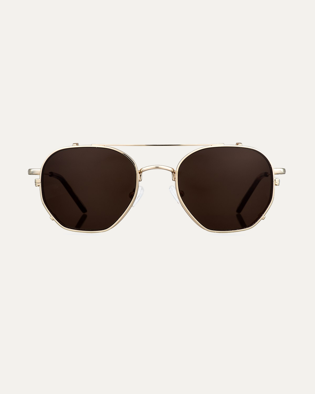 Clip on Sun Arthur Gold/Brown
